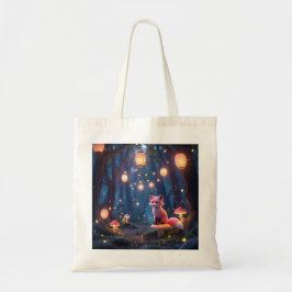 Whimsical Twilight Forest - Fantasy Art Canvas tas