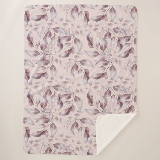 Whimsical Twilight Seamless Pattern Sherpa Deken (Voorkant)