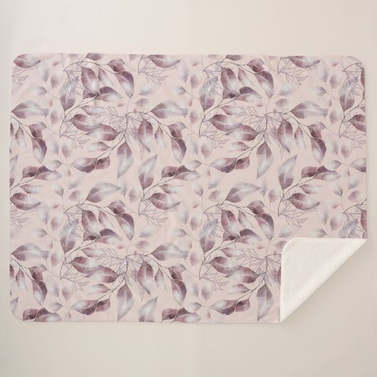 Whimsical Twilight Seamless Pattern Sherpa Deken (Voorkant (horizontaal))