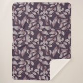 Whimsical Twilight Seamless Pattern Sherpa Deken (Voorkant)