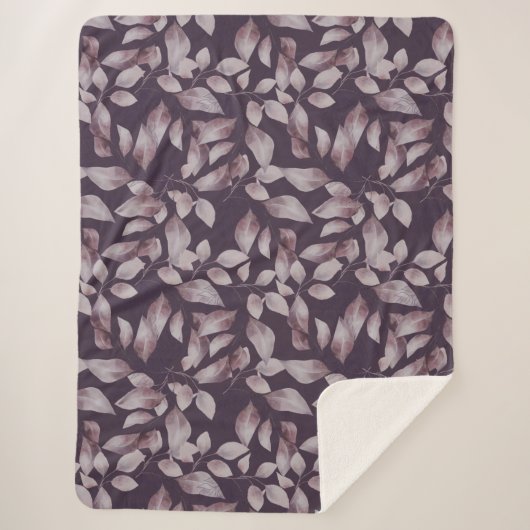 Whimsical Twilight Seamless Pattern Sherpa Deken (Voorkant)