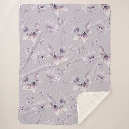 Whimsical Twilight Seamless Pattern Sherpa Deken (Voorkant)