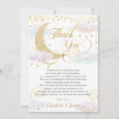 Whimsical Twinkle Little Star Genderonthulling Bedankkaart (Voorkant)