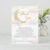 Whimsical Twinkle Little Star Genderonthulling Bedankkaart (Staand voorkant)