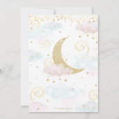 Whimsical Twinkle Little Star Genderonthulling Bedankkaart (Achterkant)