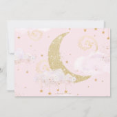 Whimsical Twinkle Little Star Pink 1e verjaardag Kaart (Achterkant)