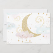 Whimsical Twinkle Little Star Twins Verjaardagsfot Bedankkaart (Achterkant)