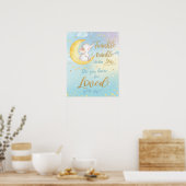 Whimsical Twinkle Twinkle Little Star Nursery Wall Poster (Keuken)