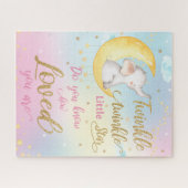 Whimsical Twinkle Twinkle Little Star Olifant Legpuzzel (Horizontaal)