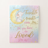 Whimsical Twinkle Twinkle Little Star Olifant Legpuzzel (Verticaal)
