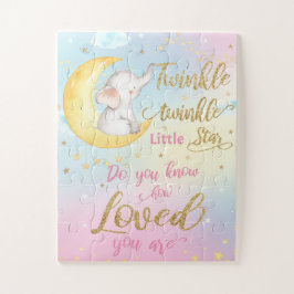 Whimsical Twinkle Twinkle Little Star Olifant Legpuzzel