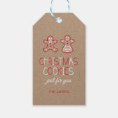 Whimsical Typografie and Gingerbrood koekjes Cadeaulabel (Voorkant)