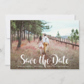 Whimsical Typografie and Photo | Datum opslaan Save The Date (Voorkant)