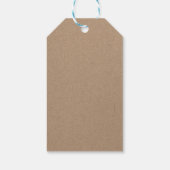 Whimsical Typografie Red en White Gingerbrood man Cadeaulabel (Achterkant)