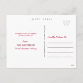 Whimsical Typography Vakantiefoto Briefkaart (Achterkant)