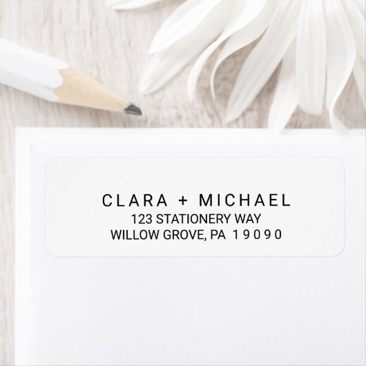 Whimsical Typography Wedding Etiket (Insitu)