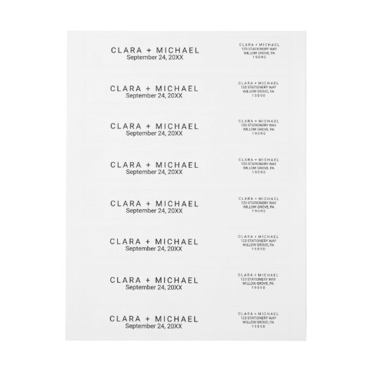 Whimsical Typography Wedloop rond Label (Vel)