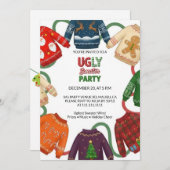 Whimsical Ugly Sweater Holiday Christmas Party  Kaart (Voorkant / Achterkant)