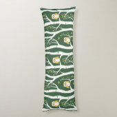 Whimsical Uil en Berkenboom Patroon Lichaamskussen (Achterkant (Verticaal))