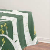 Whimsical Uil en Berkenboom Patroon Tafelkleed (Voorbeeld)