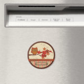 Whimsical Uil op tak Thanksgiving Magneet (Insitu (Vaatwasser))