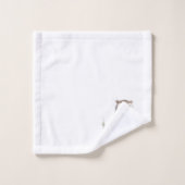 Whimsical Uil Perched in een Boom Bad Handdoek (Wasdoekje)