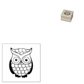 Whimsical Uil Rubber Stamp Rubberstempel (Gestempeld)