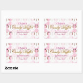 Whimsical Uil Verjaardag Snoep Buffet Sticker (Vel)
