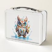 Whimsical UilBear met Water Splashes (Achterkant)