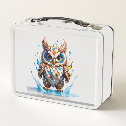 Whimsical UilBear met Water Splashes (Achterkant)