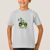 Whimsical Ukraine Tractor Kinder T-shirt (Voorkant)