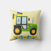 Whimsical Ukraine Tractor Kussen (Achterkant)