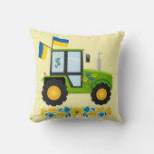 Whimsical Ukraine Tractor Kussen (Voorkant)