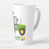 Whimsical Ukraine Tractor Latte Mok (Rechterhoek)