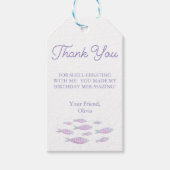 Whimsical Under the Sea School of Fish Favor Cadeaulabel (Voorkant)