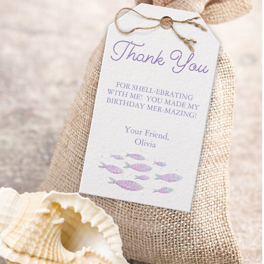 Whimsical Under the Sea School of Fish Favor Cadeaulabel