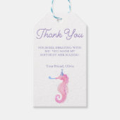 Whimsical Under the Sea Zeepaard Favor Cadeaulabel (Voorkant)