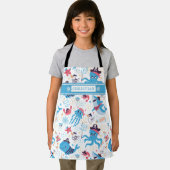 Whimsical under the Zee Pirate Nautical Thema Schort (Insitu)