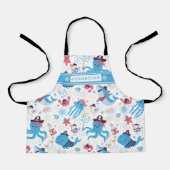 Whimsical under the Zee Pirate Nautical Thema Schort (Voorkant)