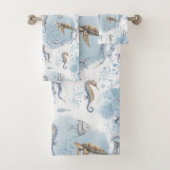 Whimsical Underwater World – Sea Creatures Pattern Bad Handdoek (Insitu)