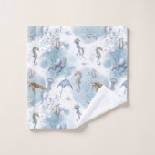 Whimsical Underwater World – Sea Creatures Pattern Bad Handdoek (Wasdoekje)