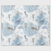 Whimsical Underwater World - Zee Creatures Pattern Cadeaupapier (Vlak)