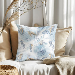 Whimsical Underwater World - Zee Creatures Pattern Kussen