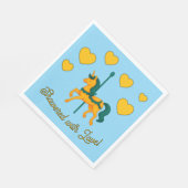 Whimsical Unicorn Baby shower/Harten Servet (Hoek)