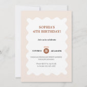 Whimsical Unicorn & Balloons Party Kaart (Achterkant)