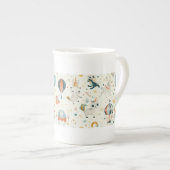 Whimsical Unicorn Circus Dromen Porselein Kop (Voorkant rechts)