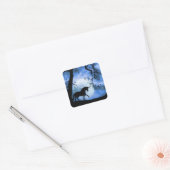 Whimsical Unicorn en Moon Night Sticker (Envelop)