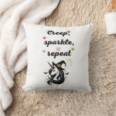 Whimsical Unicorn Line Art - "Creeper, Sparkle, Re Kussen (Deken)