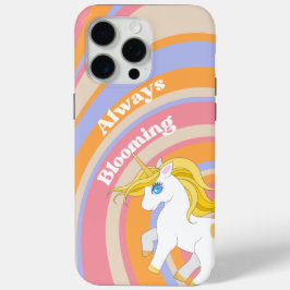 Whimsical Unicorn telefoonhoesje – kleurrijke lijn iPhone 15 Pro Max Hoesje