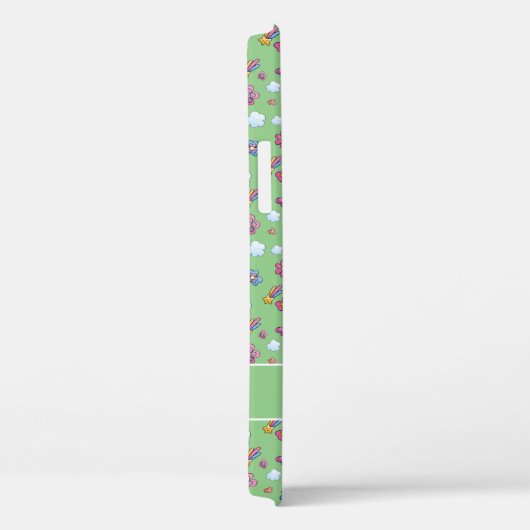 Whimsical Unicorns en Bright  Flowers Case-Mate iPhone Case (Achterkant / Rechts)